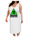 Warning May Contain Alcohol Adult Tank Top Dress Night Shirt by TooLoud-Night Shirt-TooLoud-White-One-Size-Davson Sales