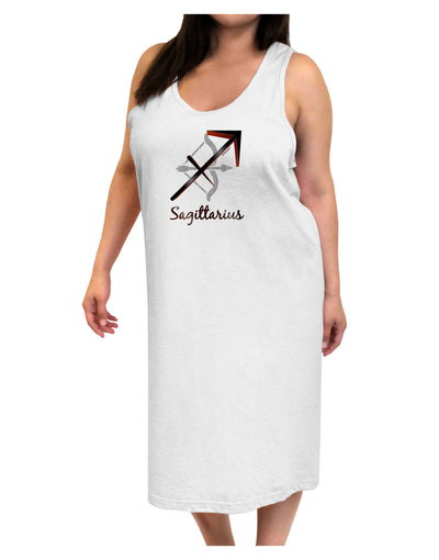 Sagittarius Symbol Adult Tank Top Dress Night Shirt-Night Shirt-TooLoud-White-One-Size-Adult-Davson Sales