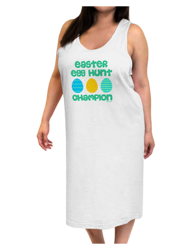 Easter Egg Hunt Champion - Blue and Green Adult Tank Top Dress Night Shirt by TooLoud-Night Shirt-TooLoud-White-One-Size-Davson Sales