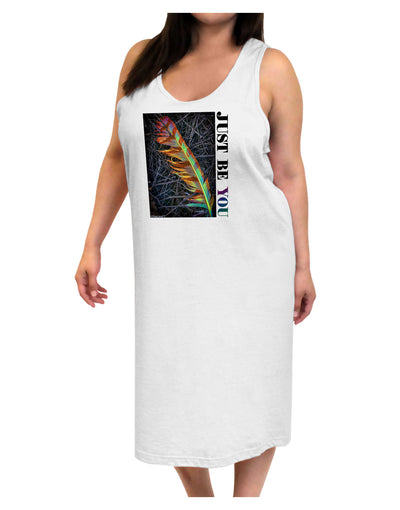 Just Be You - Unique Adult Tank Top Dress Night Shirt-Night Shirt-TooLoud-White-One-Size-Adult-Davson Sales