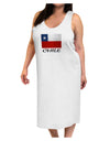 Chile Flag Adult Tank Top Dress Night Shirt-Night Shirt-TooLoud-White-One-Size-Adult-Davson Sales