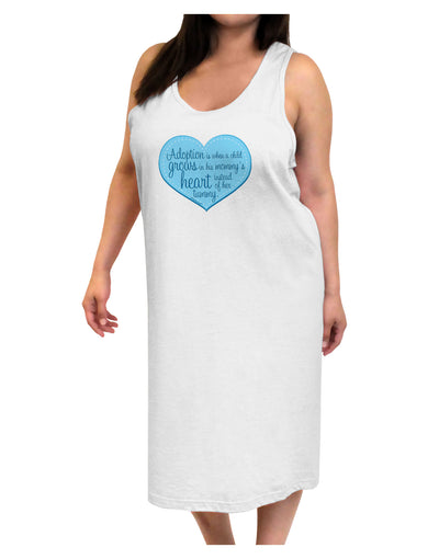 Adoption is When - Mom and Son Quote Adult Tank Top Dress Night Shirt by TooLoud-Night Shirt-TooLoud-White-One-Size-Davson Sales