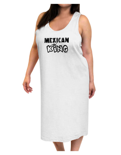 Mexican King - Cinco de Mayo Adult Tank Top Dress Night Shirt-Night Shirt-TooLoud-White-One-Size-Adult-Davson Sales