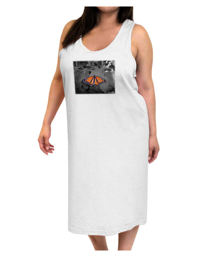 Monarch Butterfly Photo Adult Tank Top Dress Night Shirt-Night Shirt-TooLoud-White-One-Size-Adult-Davson Sales