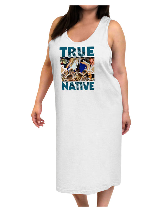 True Native American Adult Tank Top Dress Night Shirt-Night Shirt-TooLoud-White-One-Size-Adult-Davson Sales