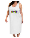 Pride Rainbow Lenses Adult Tank Top Dress Night Shirt by TooLoud-Night Shirt-TooLoud-White-One-Size-Davson Sales