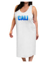 Cali Ocean Bubbles Adult Tank Top Dress Night Shirt by TooLoud-Night Shirt-TooLoud-White-One-Size-Davson Sales