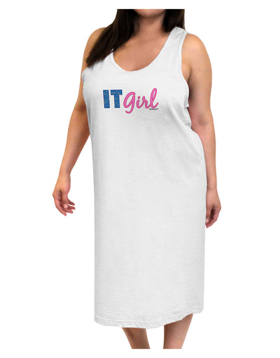 IT Girl Adult Tank Top Dress Night Shirt-Night Shirt-TooLoud-White-One-Size-Adult-Davson Sales