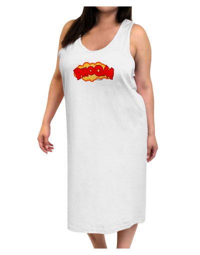 Onomatopoeia PHOOM Adult Tank Top Dress Night Shirt-Night Shirt-TooLoud-White-One-Size-Adult-Davson Sales