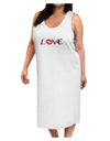 Love Kiss Adult Tank Top Dress Night Shirt-Night Shirt-TooLoud-White-One-Size-Davson Sales