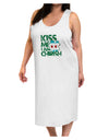 Kiss Me I'm Chirish Adult Tank Top Dress Night Shirt by TooLoud-Night Shirt-TooLoud-White-One-Size-Davson Sales