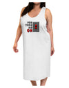 TooLoud You Turn Me On Switch Adult Tank Top Dress Night Shirt-Night Shirt-TooLoud-White-One-Size-Davson Sales