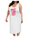 Hardcore Feminist - Pink Adult Tank Top Dress Night Shirt-Night Shirt-TooLoud-White-One-Size-Adult-Davson Sales