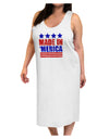 Made in Merica - Stars and Stripes Color Design Adult Tank Top Dress Night Shirt-Night Shirt-TooLoud-White-One-Size-Adult-Davson Sales