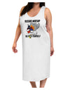 Russian Warship go F Yourself Adult Tank Top Dress Night Shirt White T