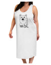 TooLoud Mama Bear Adult Tank Top Dress Night Shirt-Night Shirt-TooLoud-White-One-Size-Adult-Davson Sales