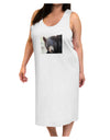 Staring Black Bear Adult Tank Top Dress Night Shirt-Night Shirt-TooLoud-White-One-Size-Davson Sales