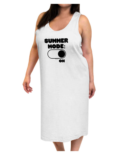 Summer Mode On Adult Tank Top Dress Night Shirt by TooLoud-Night Shirt-TooLoud-White-One-Size-Davson Sales