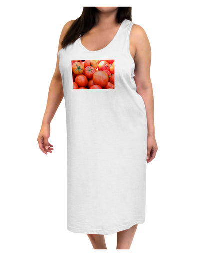 Buy Local Produce Tomatoes Adult Tank Top Dress Night Shirt-Night Shirt-TooLoud-White-One-Size-Adult-Davson Sales