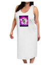 Astronaut Cat Adult Tank Top Dress Night Shirt-Night Shirt-TooLoud-White-One-Size-Adult-Davson Sales