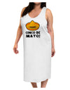 Sombrero Design - Cinco de Mayo Adult Tank Top Dress Night Shirt by TooLoud-Night Shirt-TooLoud-White-One-Size-Davson Sales