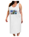 Palm Springs Square Collage Adult Tank Top Dress Night Shirt-Night Shirt-TooLoud-White-One-Size-Adult-Davson Sales