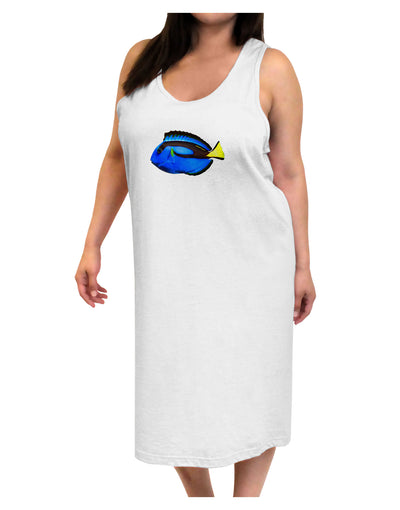 Blue Tang Fish Adult Tank Top Dress Night Shirt