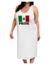 Mexican Pride - Mexican Flag Adult Tank Top Dress Night Shirt by TooLoud-Night Shirt-TooLoud-White-One-Size-Davson Sales