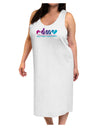 EDM Heart Adult Tank Top Dress Night Shirt-Night Shirt-TooLoud-White-One-Size-Adult-Davson Sales