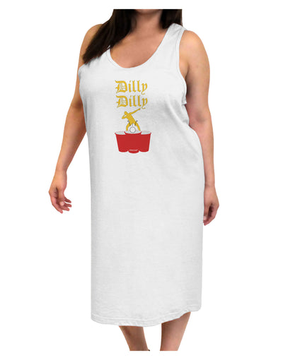 Dilly Dilly Funny Beer Adult Tank Top Dress Night Shirt by TooLoud-Night Shirt-TooLoud-White-One-Size-Davson Sales