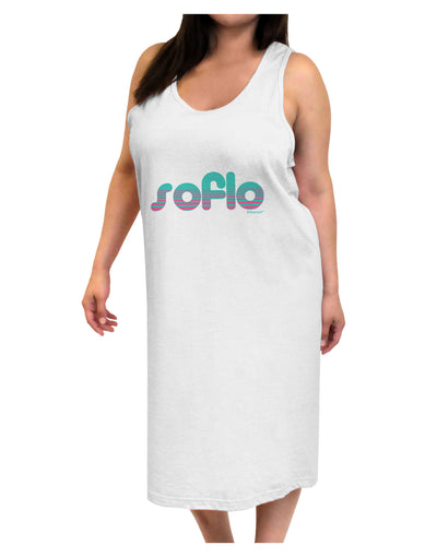 SoFlo - South Beach Style Design Adult Tank Top Dress Night Shirt by TooLoud-Night Shirt-TooLoud-White-One-Size-Davson Sales