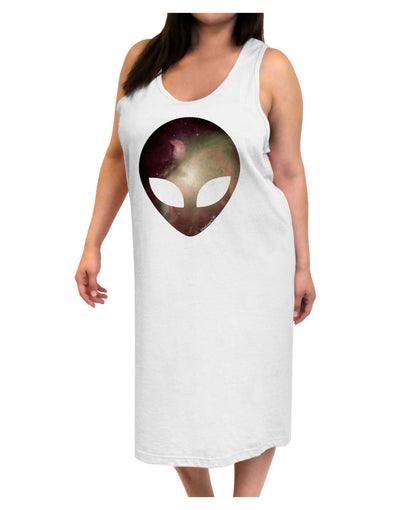 Extraterrestrial Face - Space #2 Adult Tank Top Dress Night Shirt by TooLoud-Night Shirt-TooLoud-White-One-Size-Davson Sales