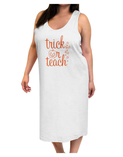 Trick or Teach Adult Tank Top Dress Night Shirt-Night Shirt-TooLoud-White-One-Size-Adult-Davson Sales