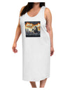 Grimm Reaper Halloween Design Adult Tank Top Dress Night Shirt White T