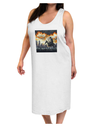 Grimm Reaper Halloween Design Adult Tank Top Dress Night Shirt-Womens-Nightshirts-TooLoud-White-One-Size-Adult-Davson Sales