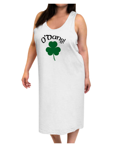 O'Dang - St Patrick's Day Adult Tank Top Dress Night Shirt-Night Shirt-TooLoud-White-One-Size-Adult-Davson Sales