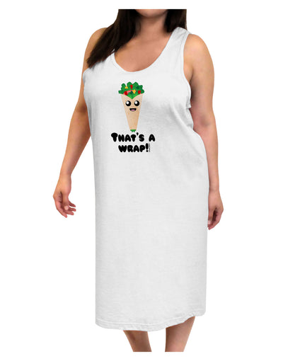 Thats A Wrap Cute Wrap Adult Tank Top Dress Night Shirt-Night Shirt-TooLoud-White-One-Size-Adult-Davson Sales