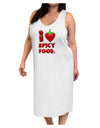 I Heart Spicy Food Adult Tank Top Dress Night Shirt-Night Shirt-TooLoud-White-One-Size-Adult-Davson Sales