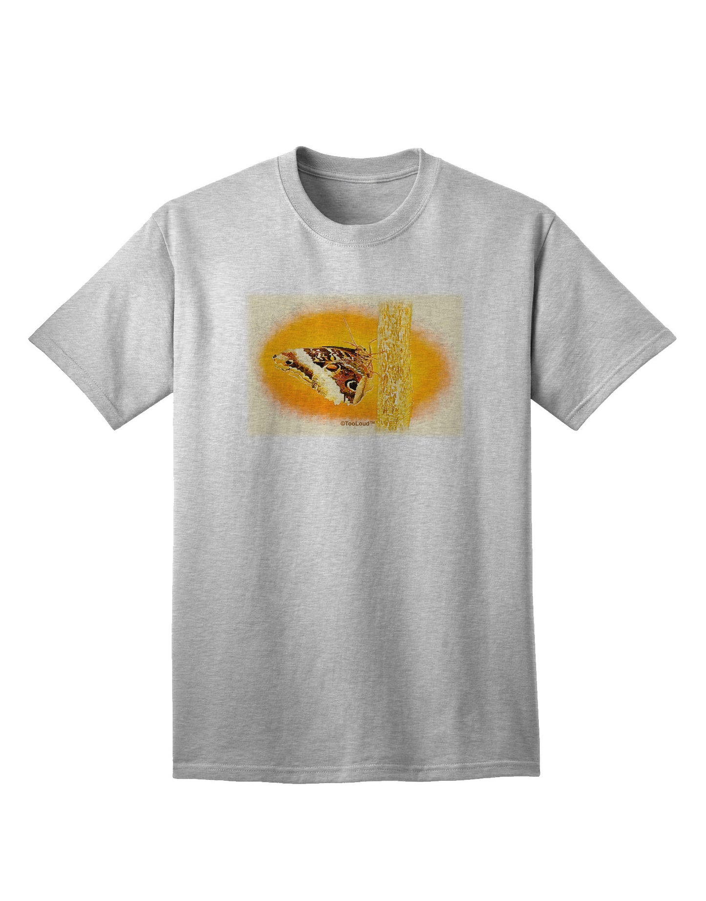 TooLoud Watercolor Monarch Butterfly Plus Size Apron-Bib Apron-TooLoud-AshGray-Small-Davson Sales