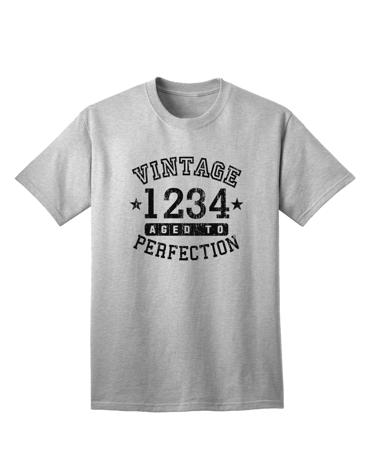 Customized Retro Birth Year Worn-In Tee for Adults, exclusively by TooLoud-Mens T-shirts-TooLoud-AshGray-Small-Davson Sales