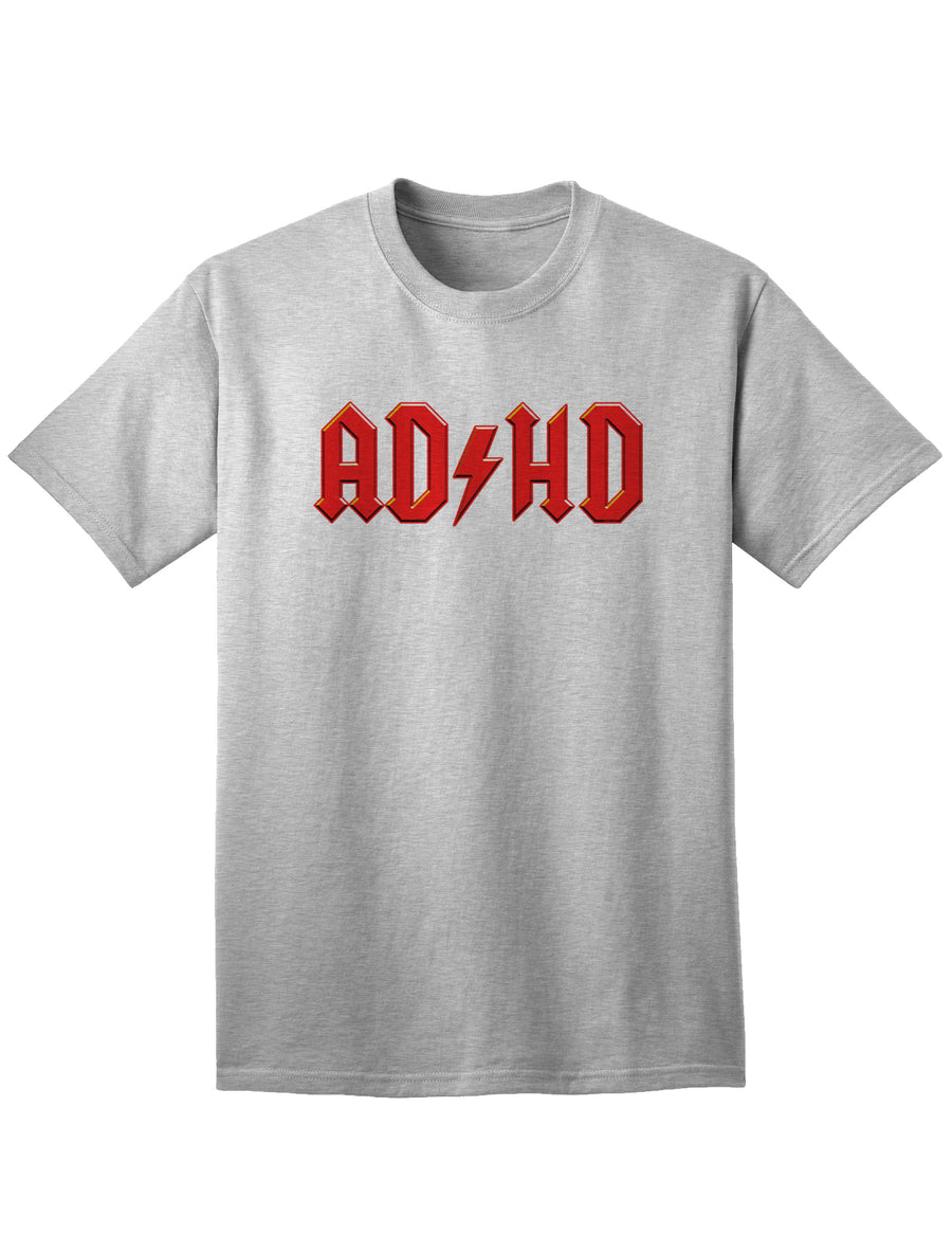 ADHD Lightning Bolt Rockstar Tee for Adults-Mens T-shirts-TooLoud-White-Small-Davson Sales
