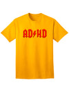 ADHD Lightning Bolt Rockstar Tee for Adults-Mens T-shirts-TooLoud-Gold-Small-Davson Sales