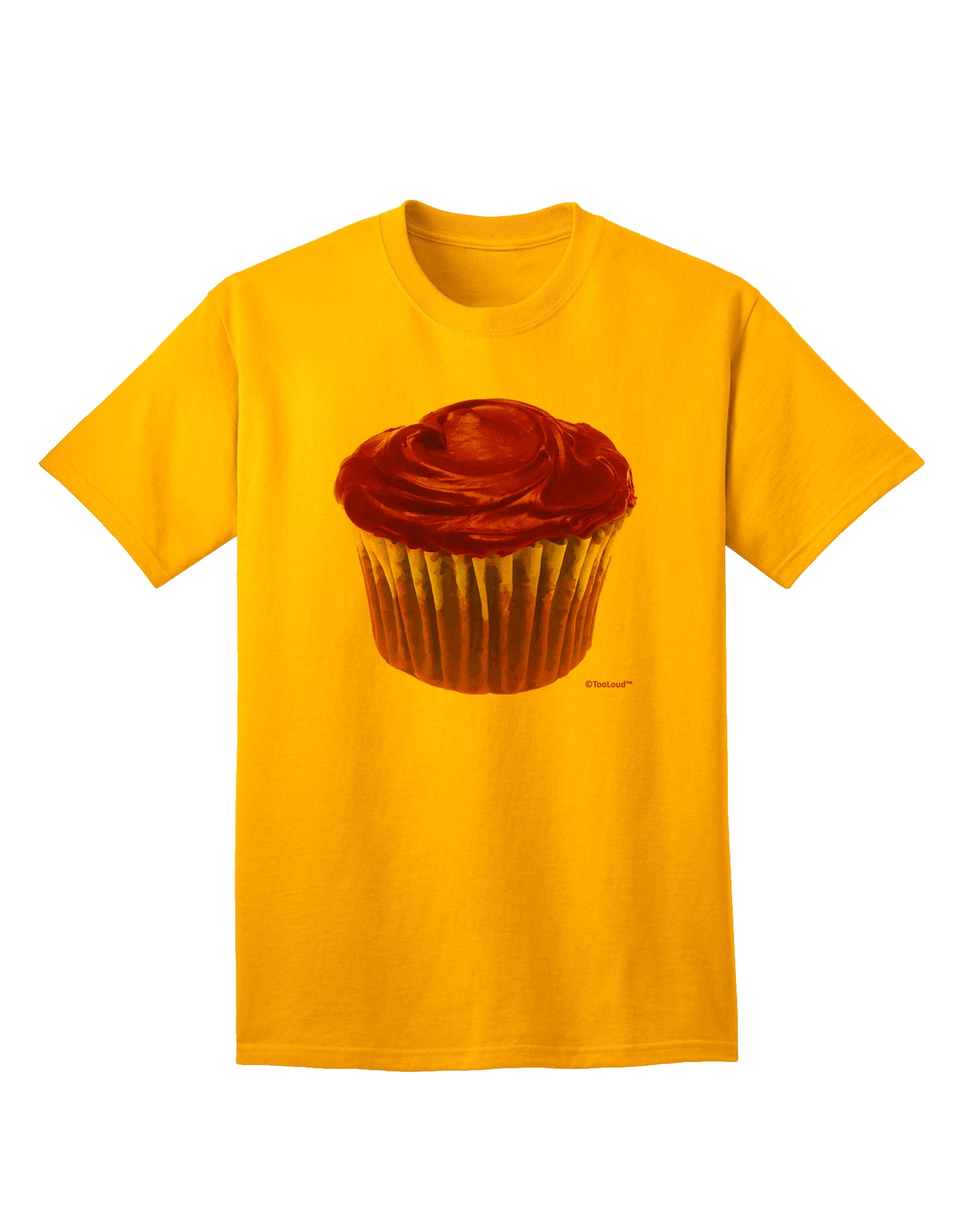 Stunning Oversized Lavender Cupcake Tee for Adults by TooLoud-Mens T-shirts-TooLoud-Gold-Small-Davson Sales