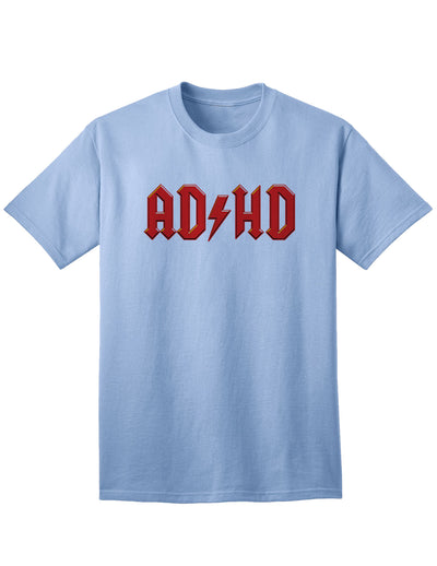 ADHD Lightning Bolt Rockstar Tee for Adults-Mens T-shirts-TooLoud-Light-Blue-Small-Davson Sales