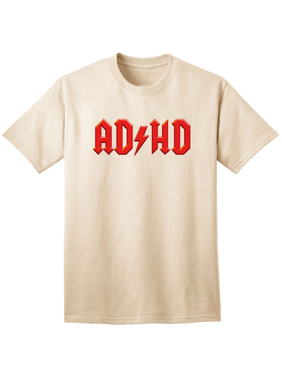 ADHD Lightning Bolt Rockstar Tee for Adults-Mens T-shirts-TooLoud-Natural-Small-Davson Sales