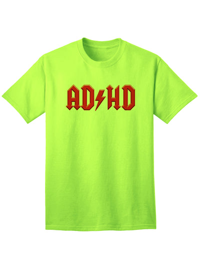 ADHD Lightning Bolt Rockstar Tee for Adults-Mens T-shirts-TooLoud-Neon-Green-Small-Davson Sales
