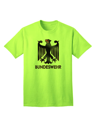 Adult T-Shirt Featuring the Bundeswehr Logo with Text - A Classic Apparel Choice-Mens T-shirts-TooLoud-Neon-Green-Small-Davson Sales