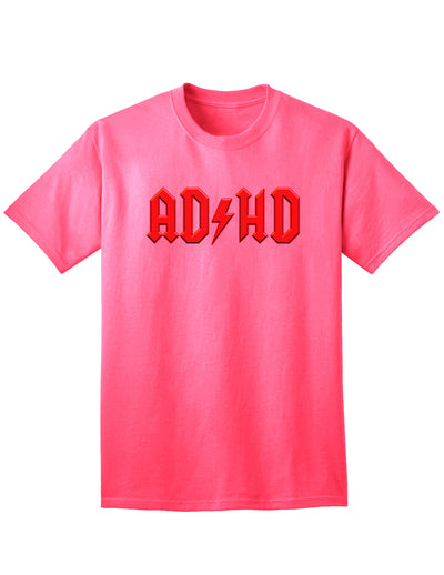 ADHD Lightning Bolt Rockstar Tee for Adults-Mens T-shirts-TooLoud-Neon-Pink-Small-Davson Sales