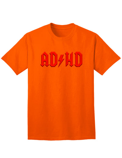 ADHD Lightning Bolt Rockstar Tee for Adults-Mens T-shirts-TooLoud-Orange-Small-Davson Sales