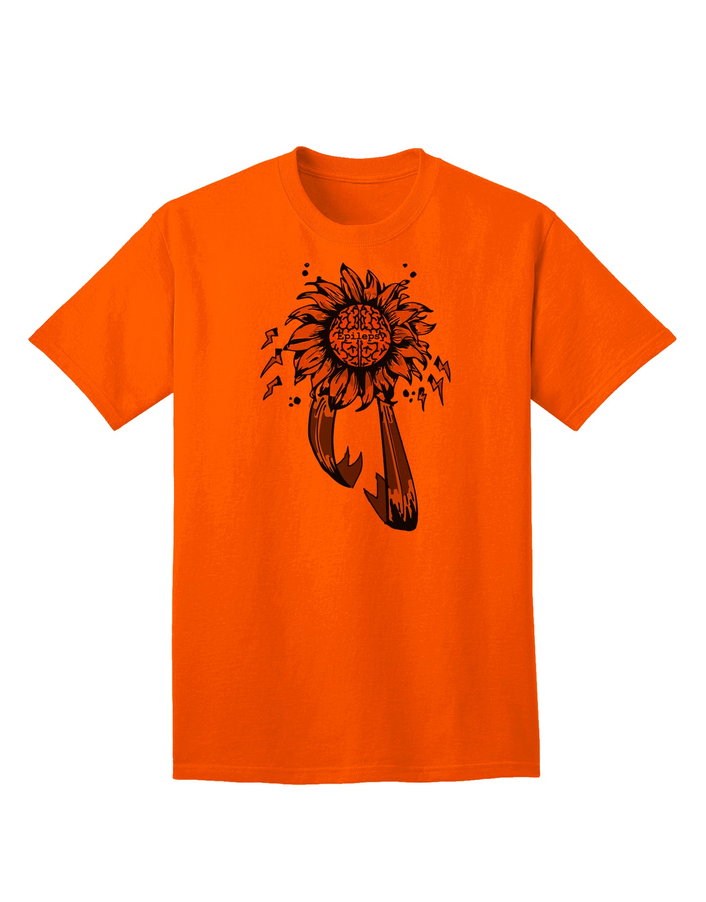 Epilepsy Awareness Apparel for Adults-Mens T-shirts-TooLoud-Orange-Small-Davson Sales